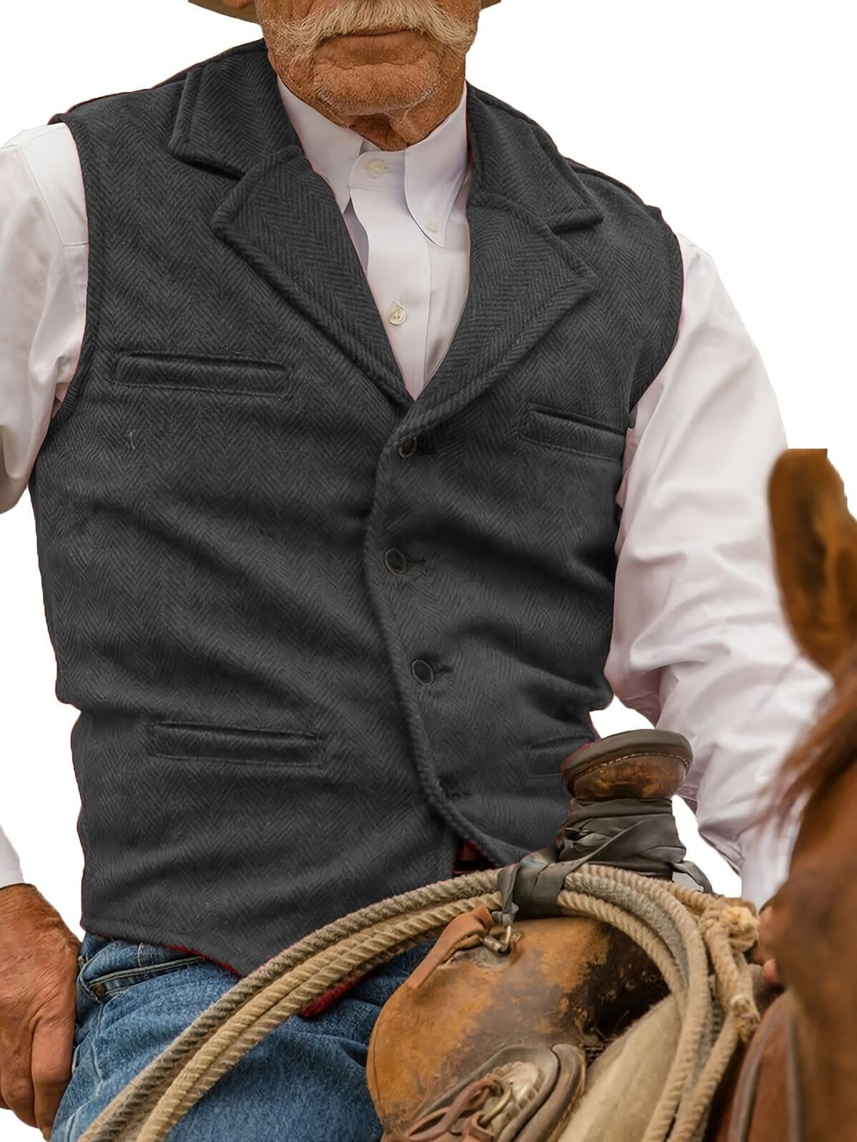 Colton Heritage Fischgrät-Weste