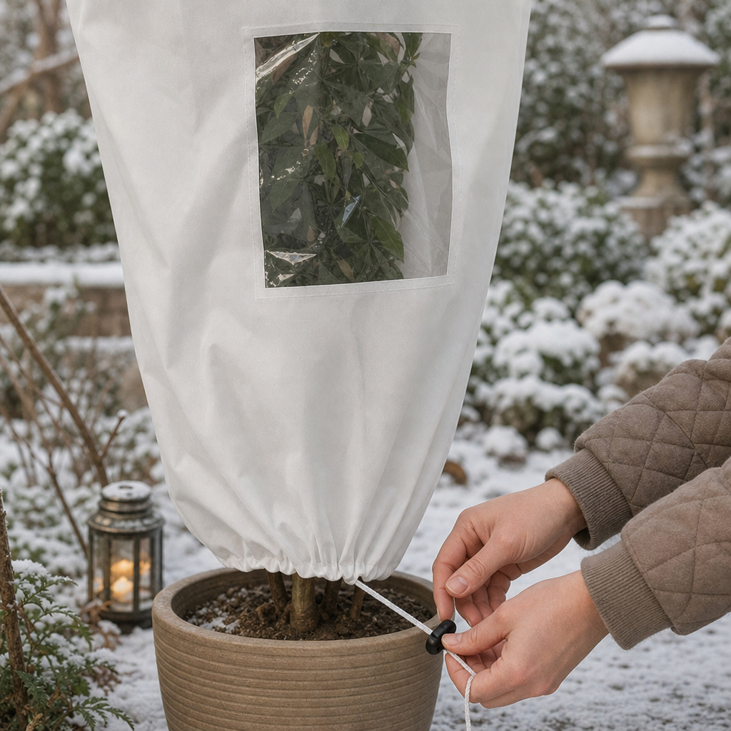 Mesh-Fenster Reißverschluss Pflanzenfrostschutz