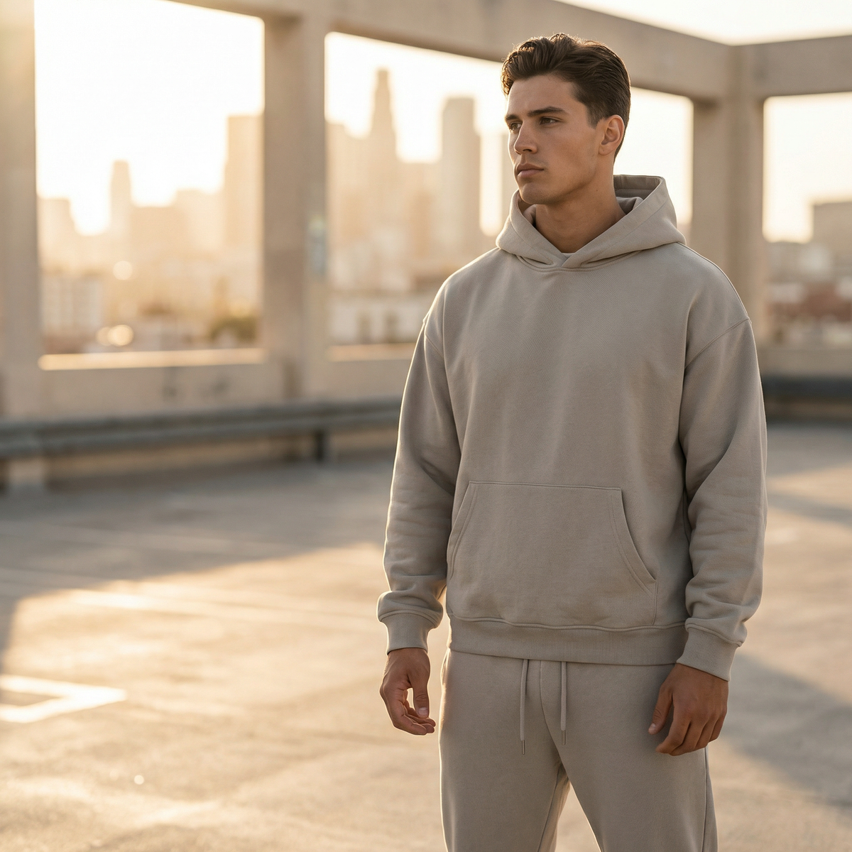 Oversize Hoodie Jogger Set für Herren