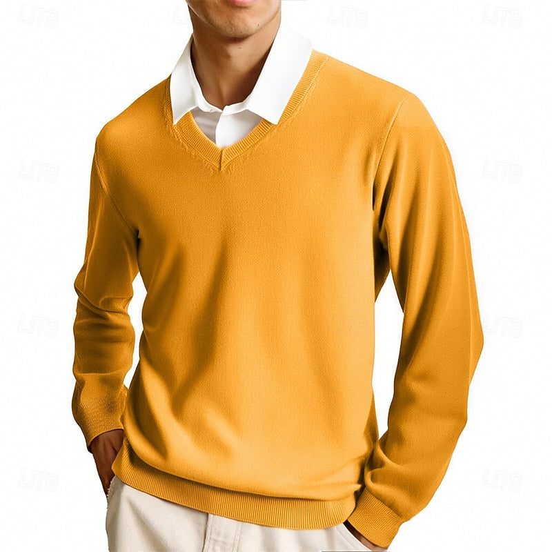 Raffinierter V-Ausschnitt Pullover