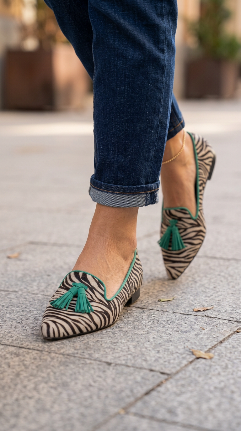Livia Spitze Slip-On Ballerinas