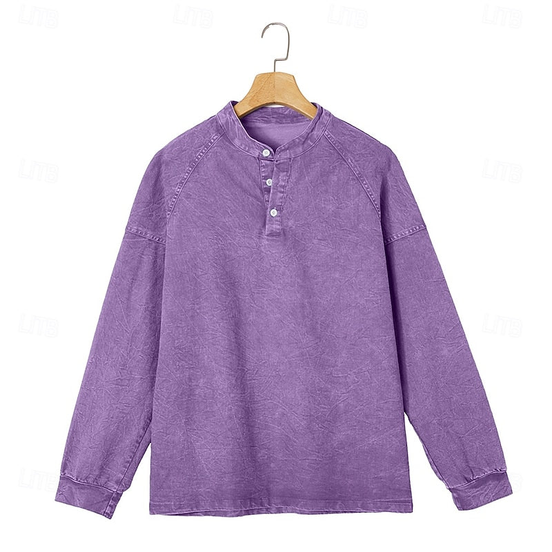 Colby Vintage Washed Henley Shirt