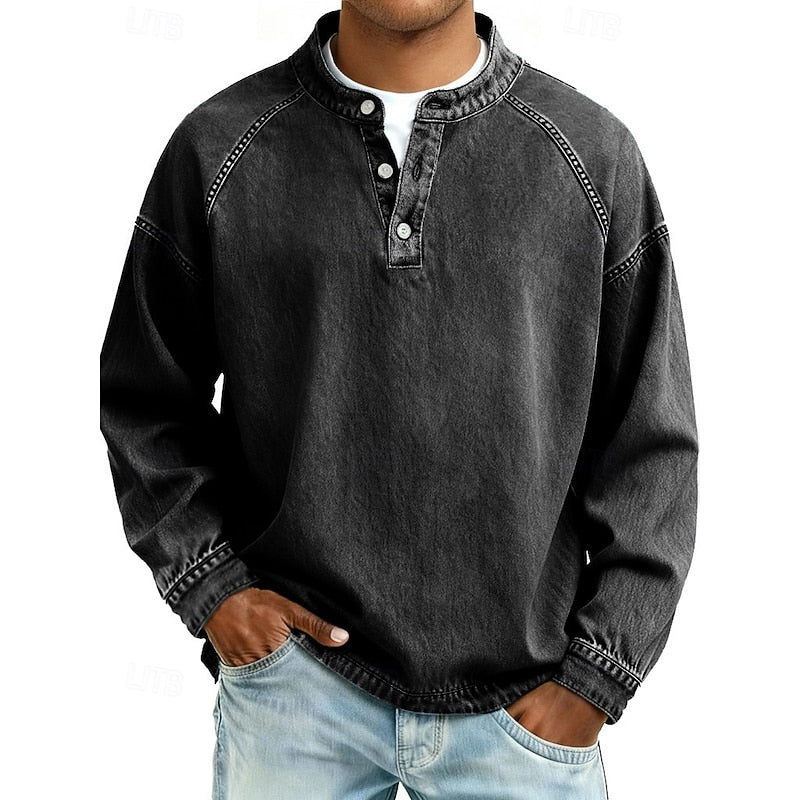 Colby Vintage Washed Henley Shirt