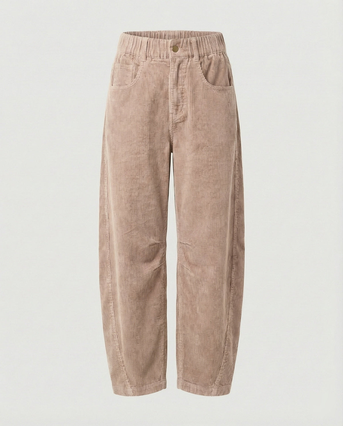 Damen Cordhose weit High Waist