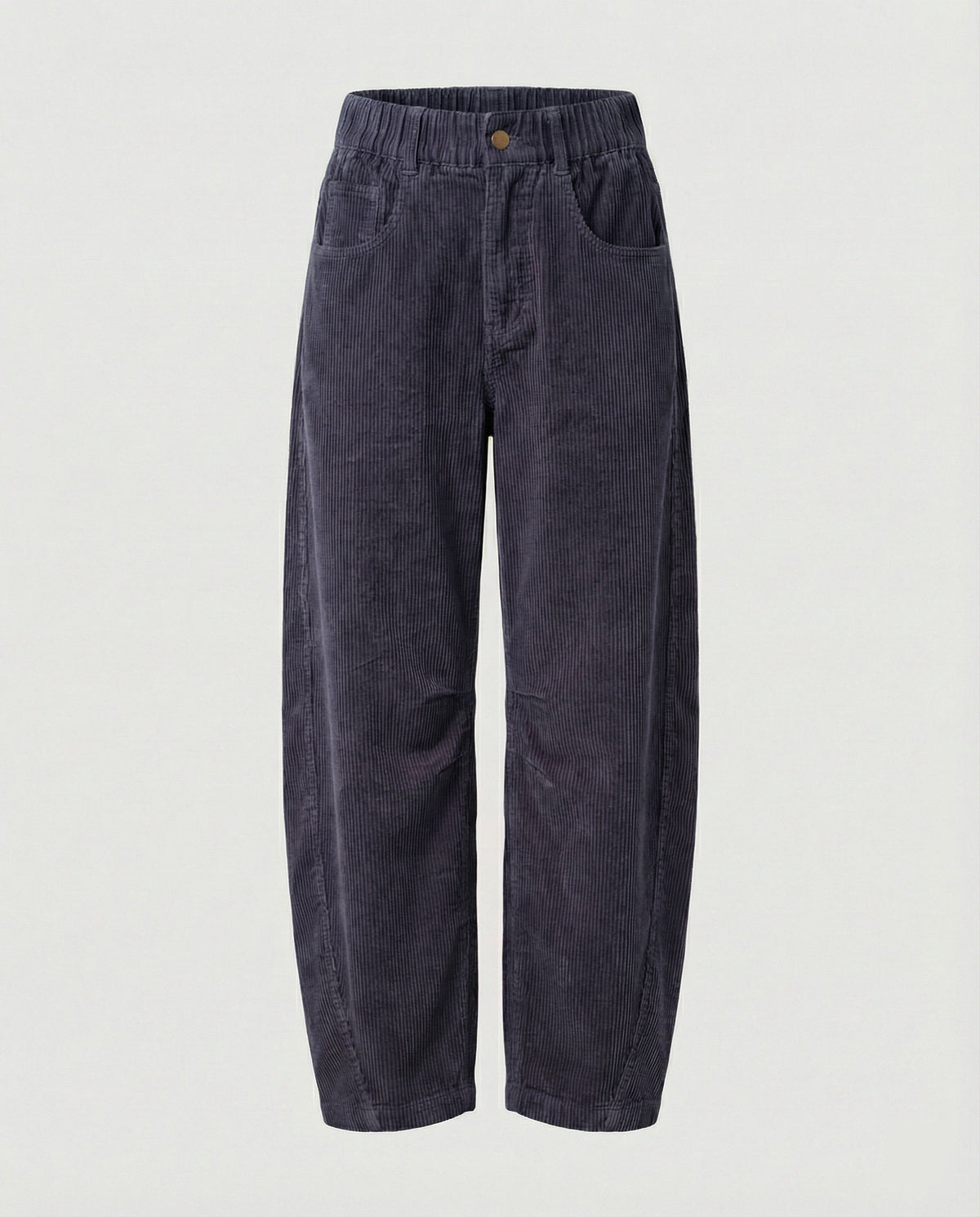 Damen Cordhose weit High Waist