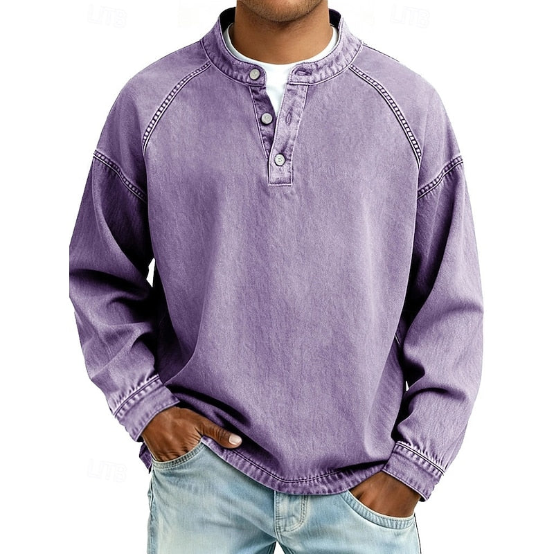 Colby Vintage Washed Henley Shirt