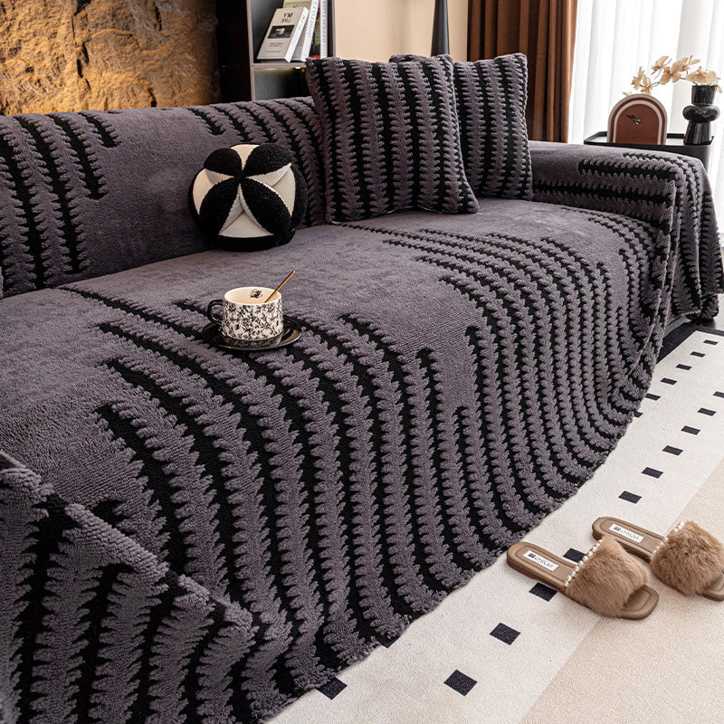 Sofabezug aus weichem Plüsch & rutschfest – 9 Farben, 5 Größen (180x130cm bis 180x420cm) – Eleganter Schutz für Sofa 1-4+ Personen