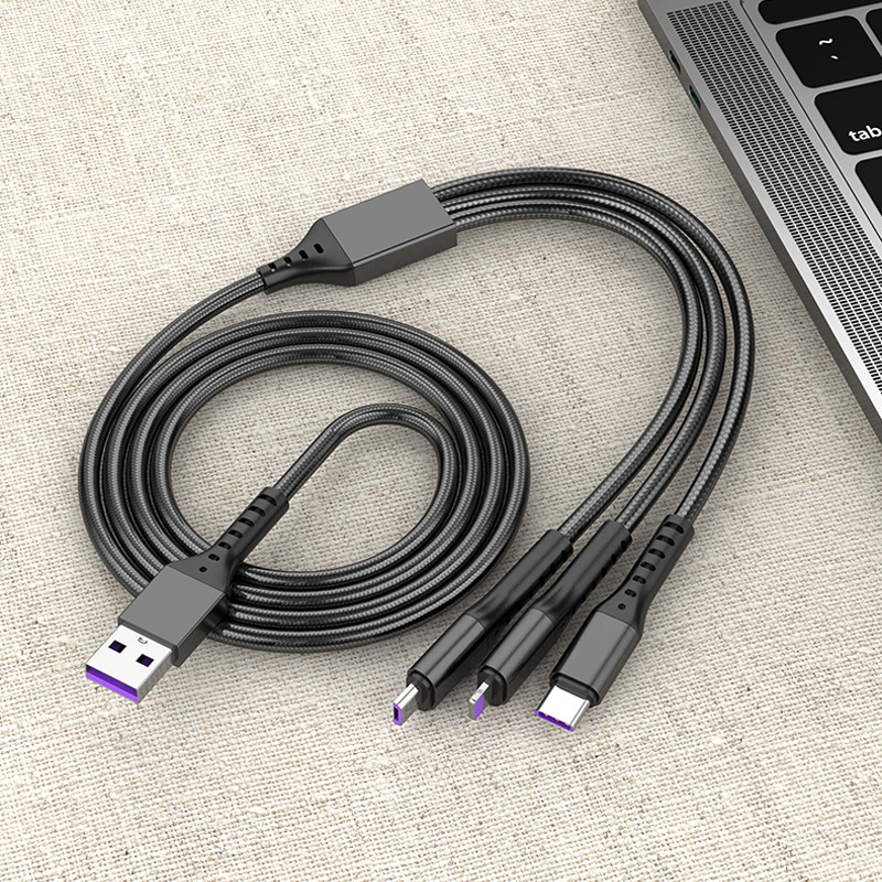 66W 3-in-1 Schnellladekabel
