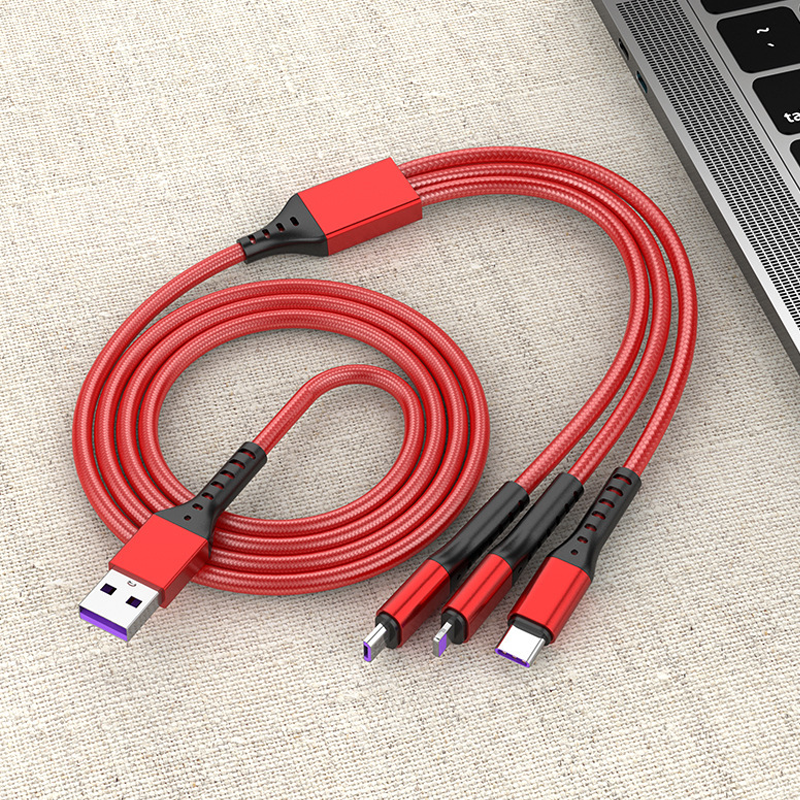 66W 3-in-1 Schnellladekabel