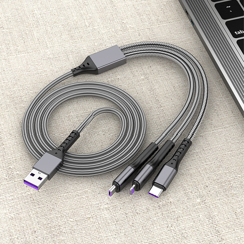 66W 3-in-1 Schnellladekabel