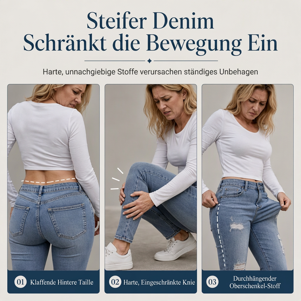 Damen High Waist Ripped Skinny Jeans, Destroyed Dehnbare Denim-Hose