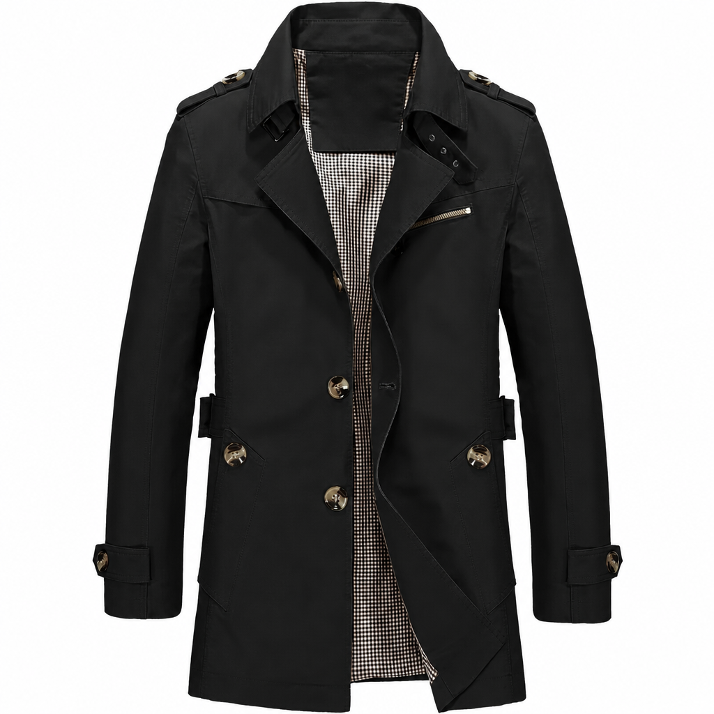 Lässige Jacke aus reiner Baumwolle für Herren, Arbeitsjacke für draußen für Frühling und Herbst