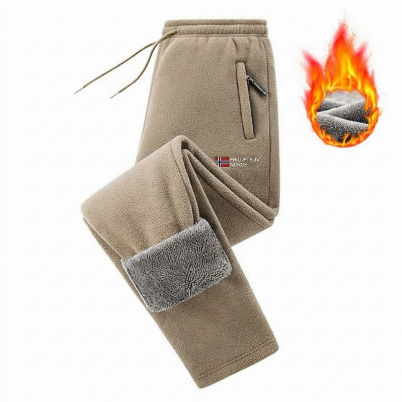 Drezma | Unisex-geheizte, dicke Fleecehose – extra warm, weich und bequem für kalte Tage
