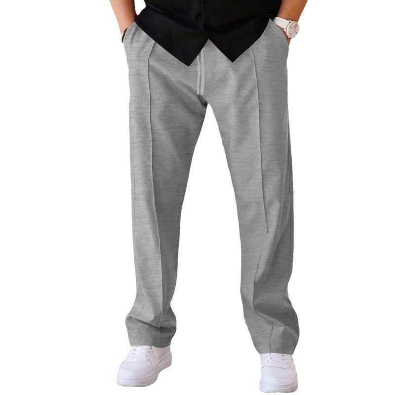 Herren Kordelzug Straight-Leg Hose
