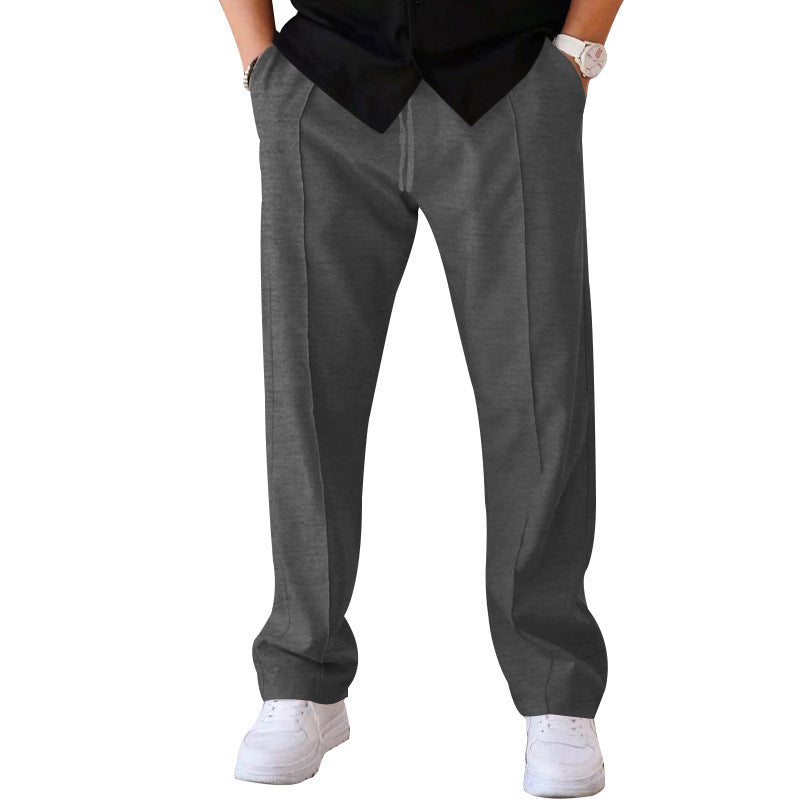 Herren Kordelzug Straight-Leg Hose