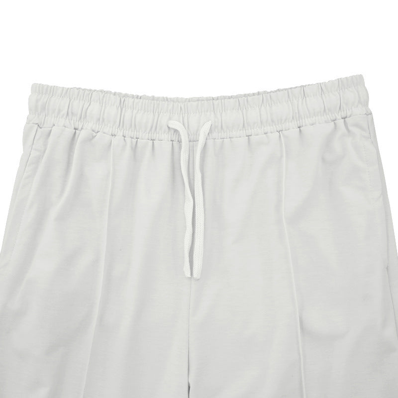 Herren Kordelzug Straight-Leg Hose