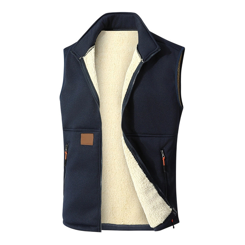 Unisex Winter Plüsch-gefütterte Warme Weste