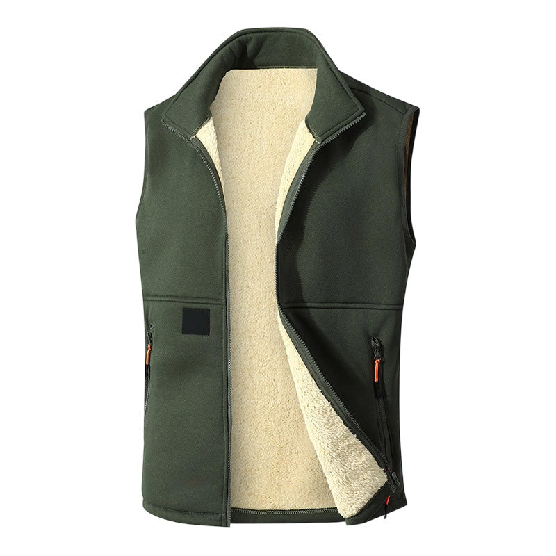 Unisex Winter Plüsch-gefütterte Warme Weste