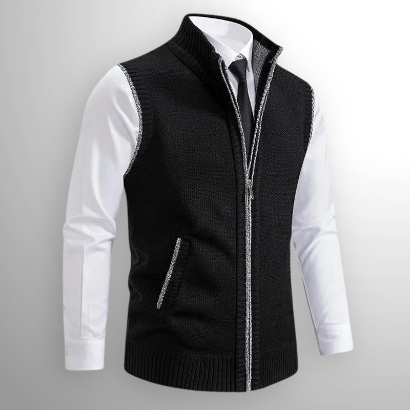 Harrison Ärmellose Strickjacke mit Reißverschluss