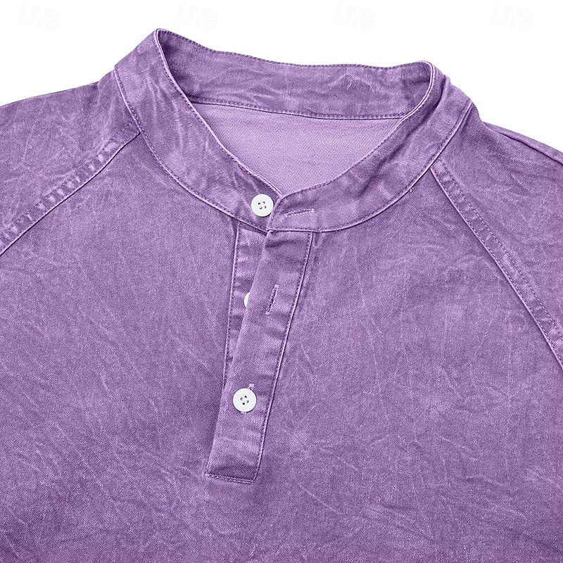 Colby Vintage Washed Henley Shirt