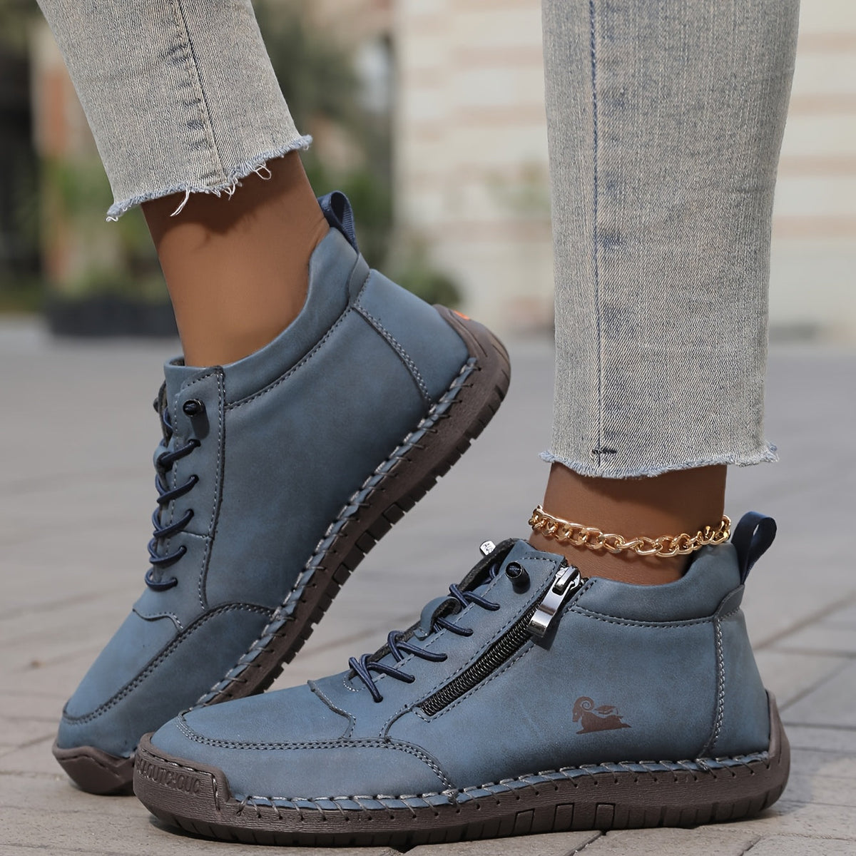 Bequeme Damen-Sneakers mit Schnürung