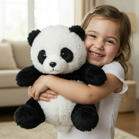 Der lebensechte Kuschel-Panda