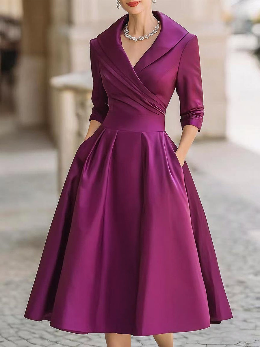 Elegantes Abendkleid mit V-Ausschnitt