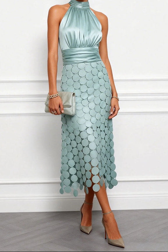 Celine Elegantes Midi-Hochzeitskleid für Herbst