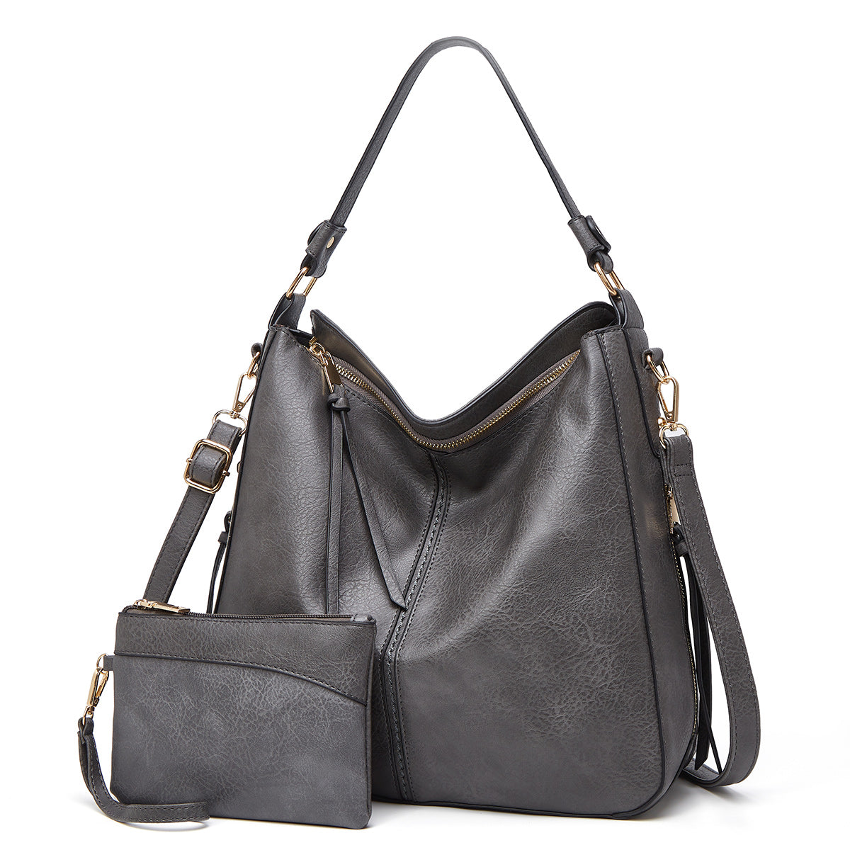 Luxury Leder Hobo Anti-Diebstahl Handtasche