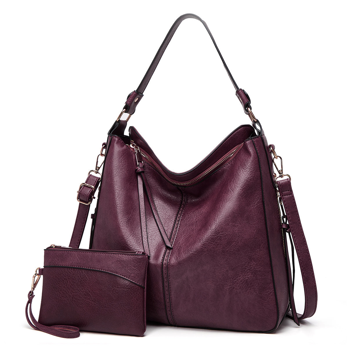 Luxury Leder Hobo Anti-Diebstahl Handtasche