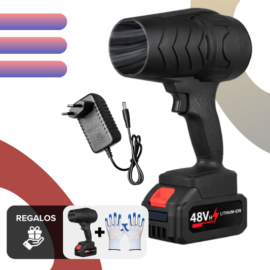 2 SOPLADORES DE POLVO PORTÁTIL ULTRA-FORCE 48Vf + GUANTES