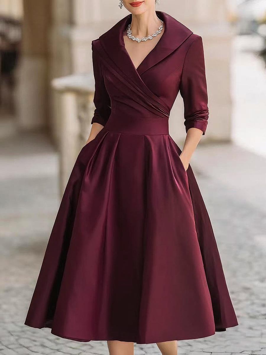 Elegantes Abendkleid mit V-Ausschnitt
