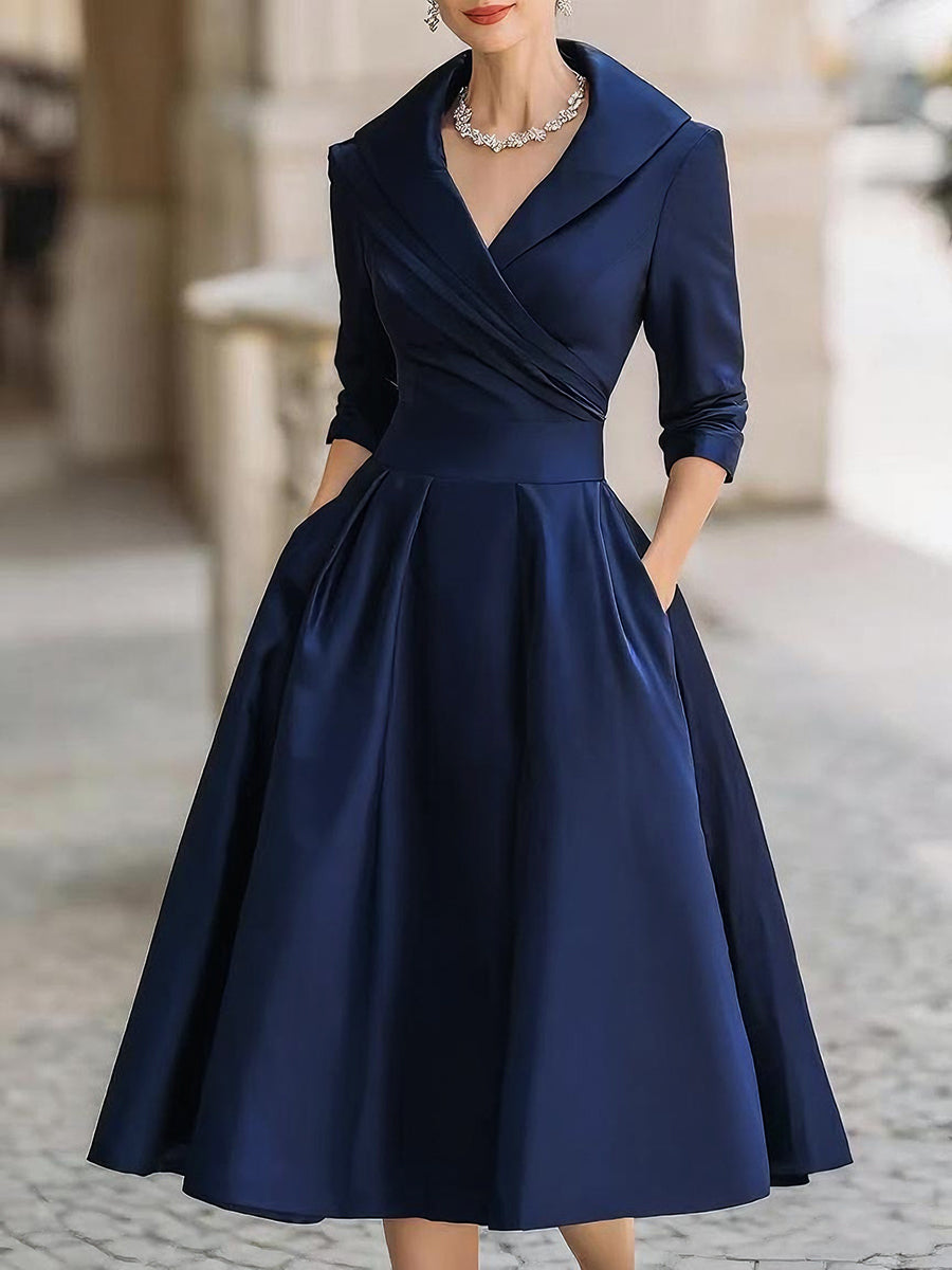 Elegantes Abendkleid mit V-Ausschnitt