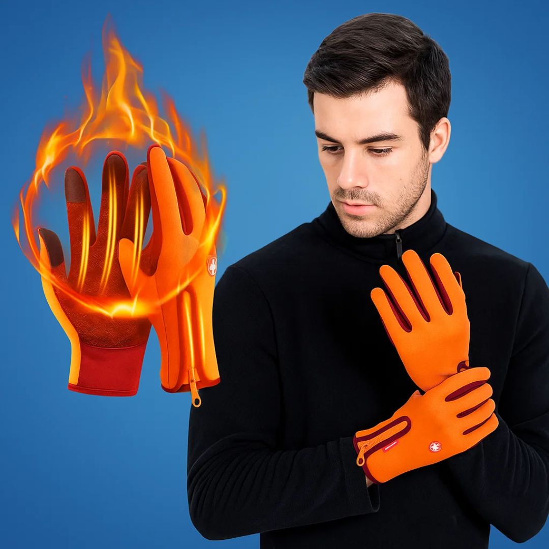 Thermohandschuhe für Männer & Frauen – Wasserdicht, Touchscreen Winter-Handschuhe für Outdoor-Sport