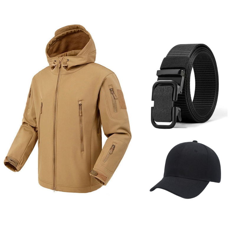 Herren Wasserdichte Isolierte Outdoor-Jacke für Wind und Regen
