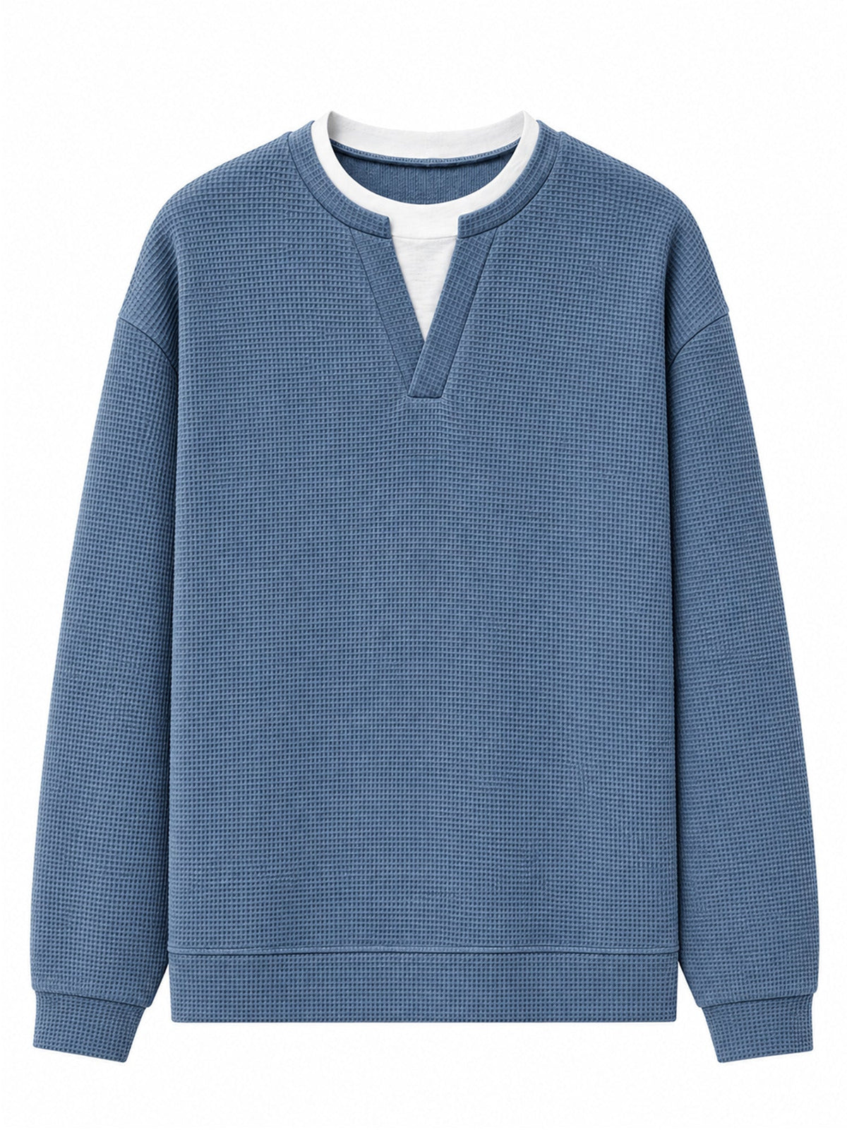 Waffel-Langarmshirt mit Lagenlook