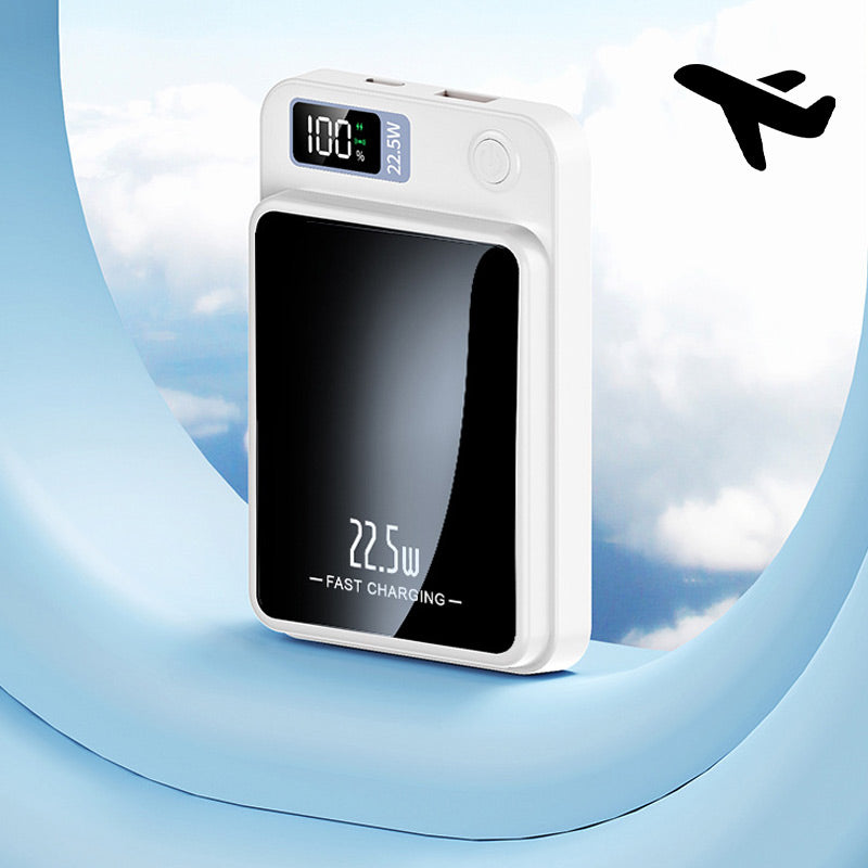 Powerbank 20.000 mAh mit 22,5 W Schnellladen und 15 W kabellosem Qi-Laden