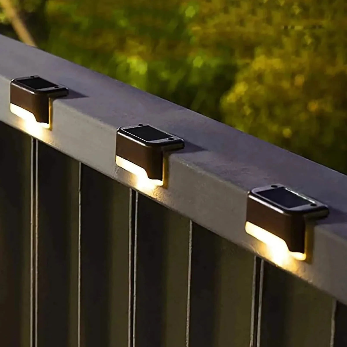 4er-Pack: Solar-Außen-Garten-Deck-Leuchten