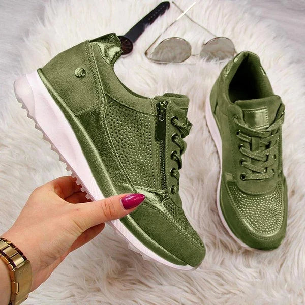 Eugénie Elegante Sneaker mit Reißverschluss