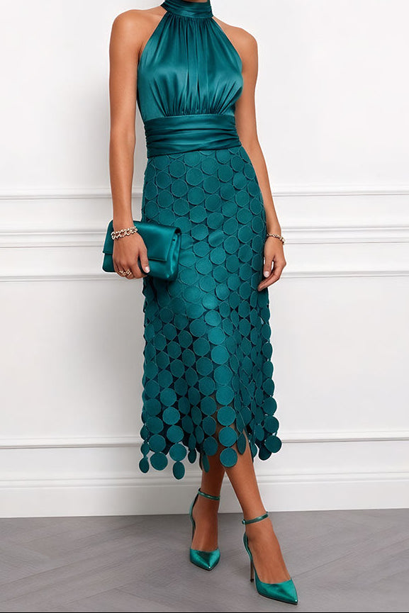 Celine Elegantes Midi-Hochzeitskleid für Herbst