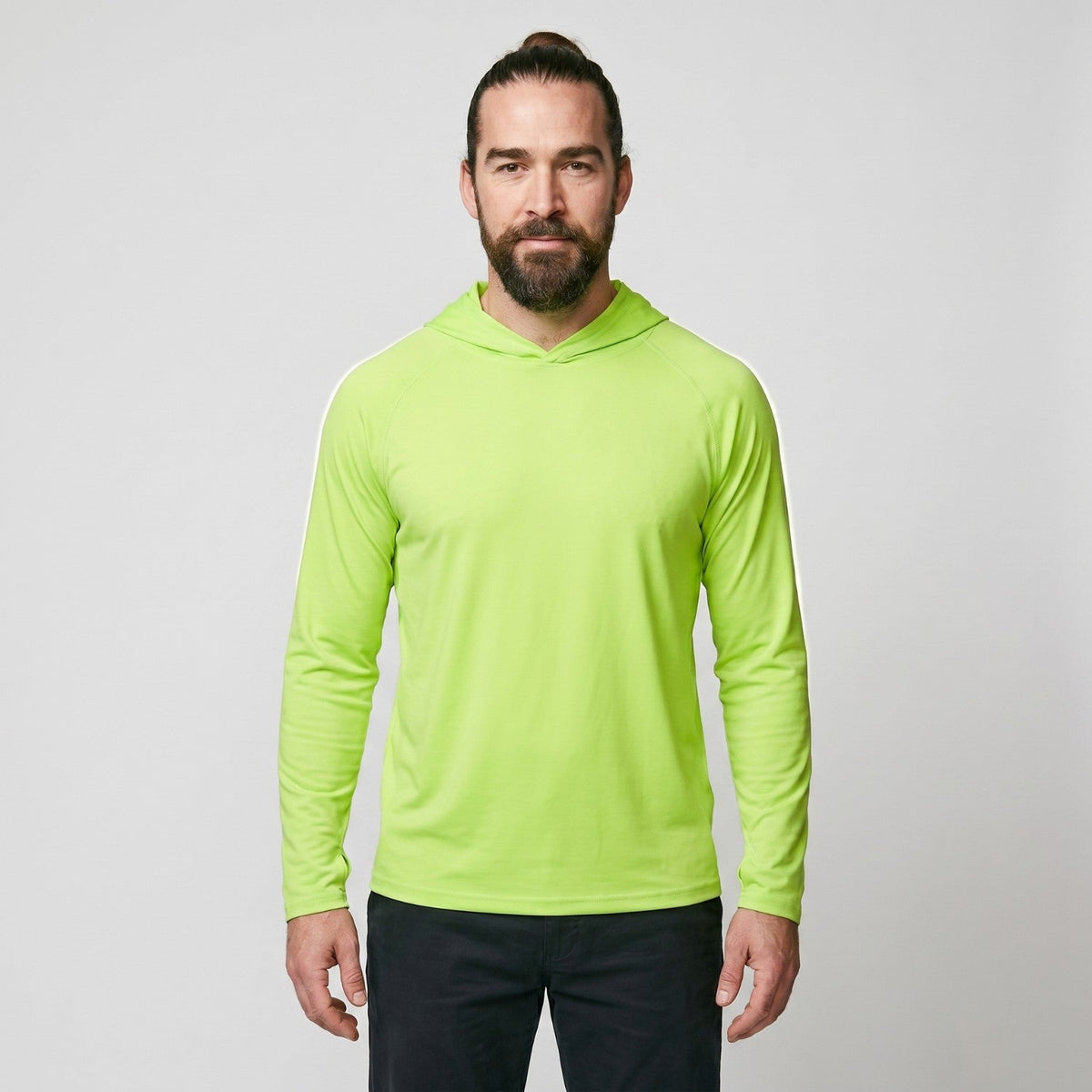Herren UPF 50+ Sonnen-Hoodie – Leichtes Schnelltrocknendes Wander- & Angel-UV-Oberteil mit Daumenschlaufen