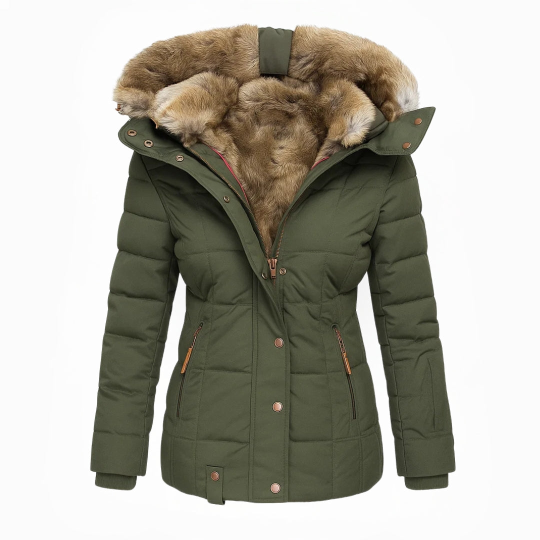 Warme isolierte Damen-Winterjacke