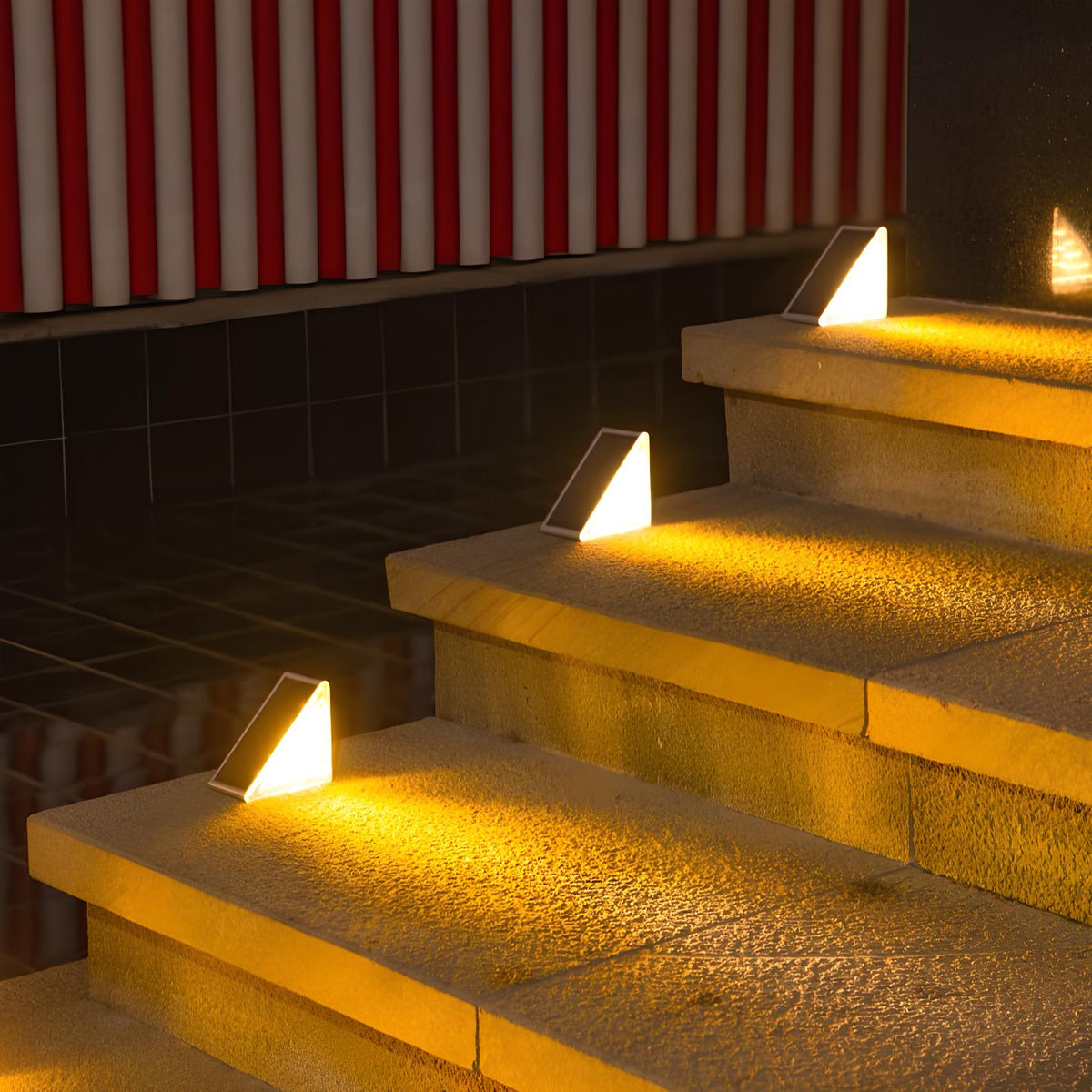 Solar betriebene Treppenlichter
