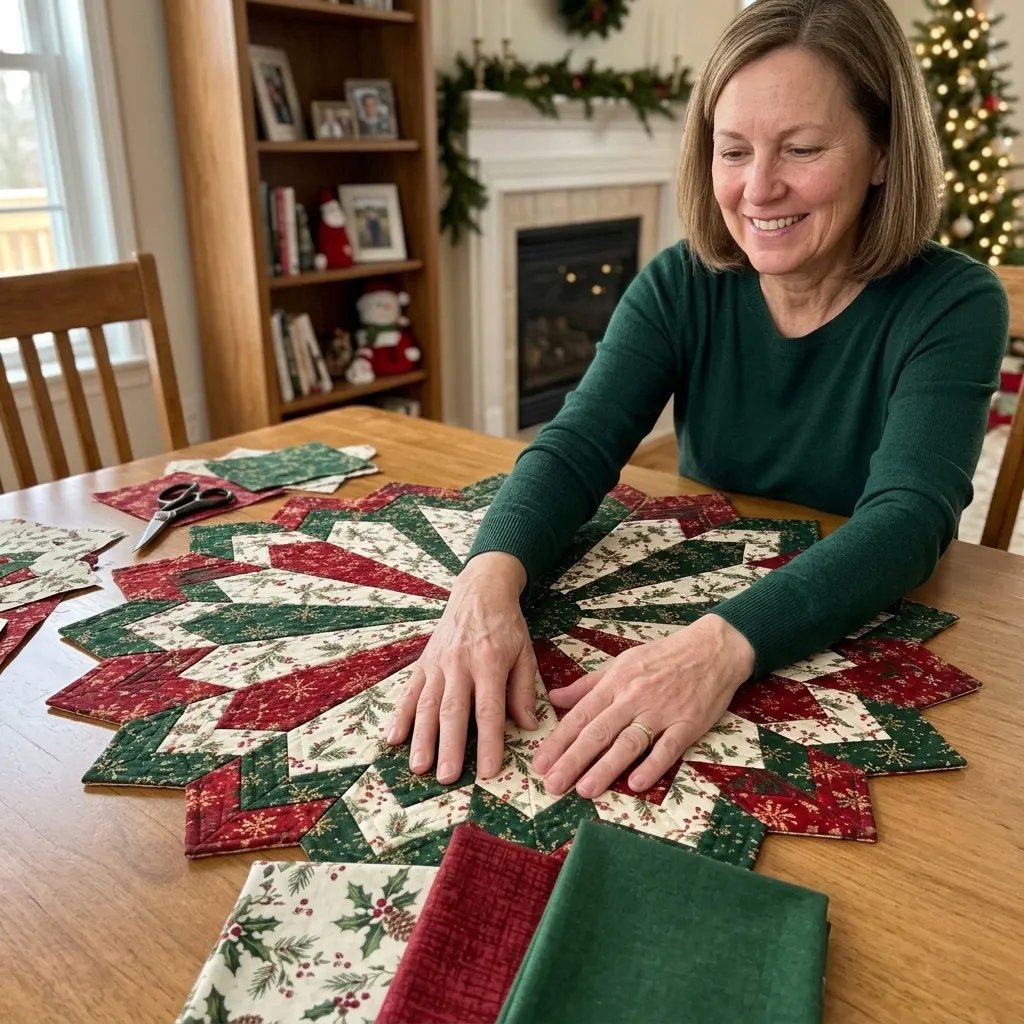 Holiday Star Table Topper Quilting Schablonen-Set