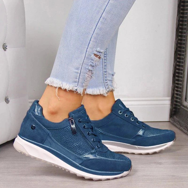 Eugénie Elegante Sneaker mit Reißverschluss