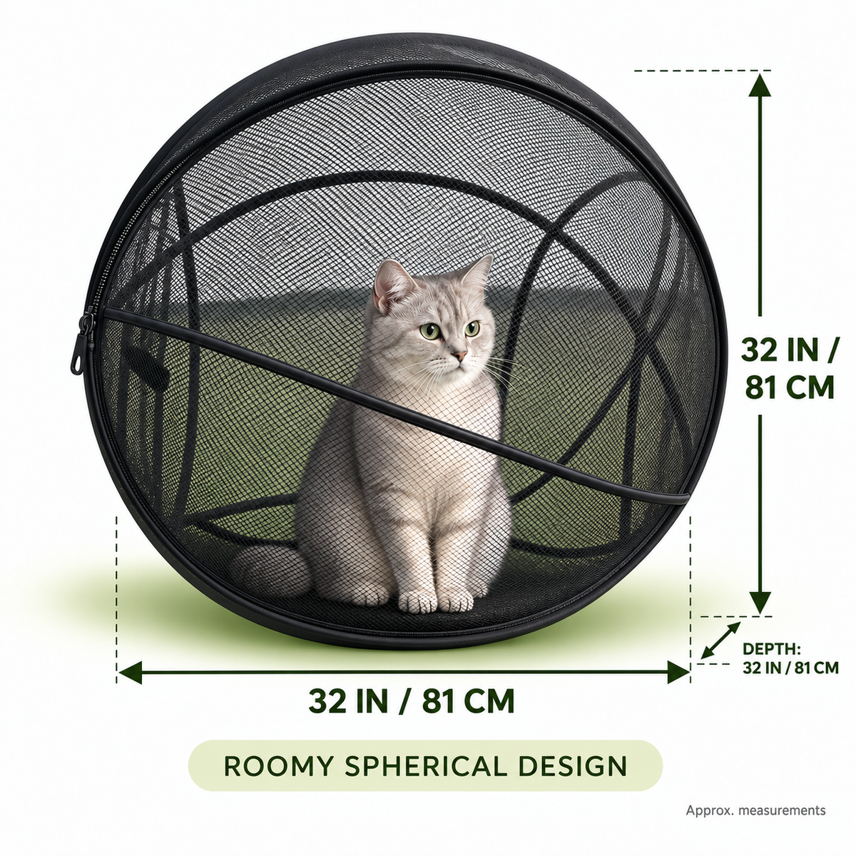 Geben Sie Ihrer Katze mehr Platz zum Spielen – 81 cm Pop-Up-Mesh-Laufstall