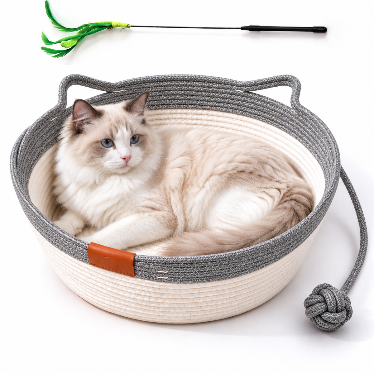Gewebter Korb für Katzen