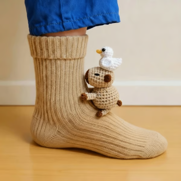 Selvine Socken mit Tiermuster