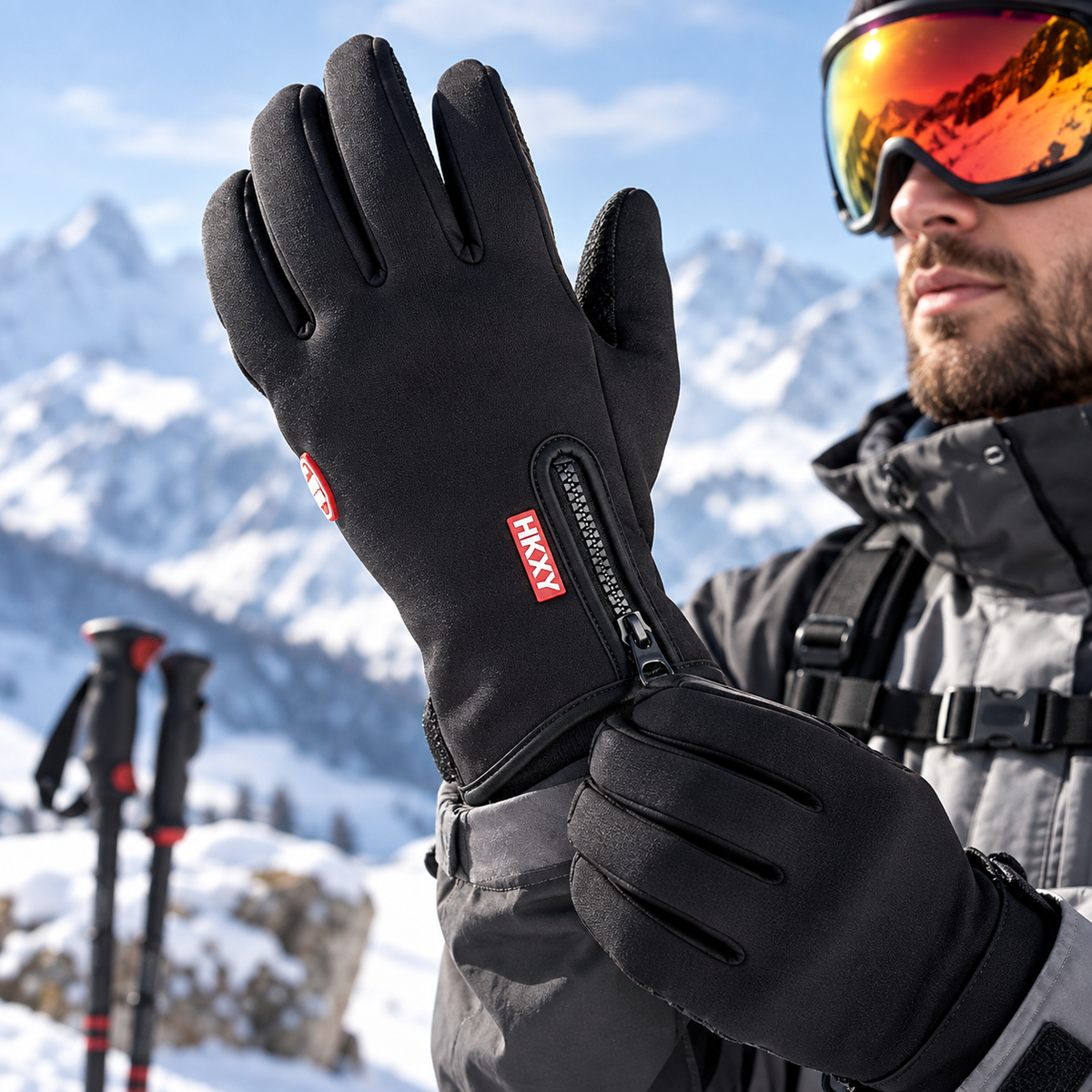 Beheizte Handschuhe Wasserdichte Winterhandschuhe