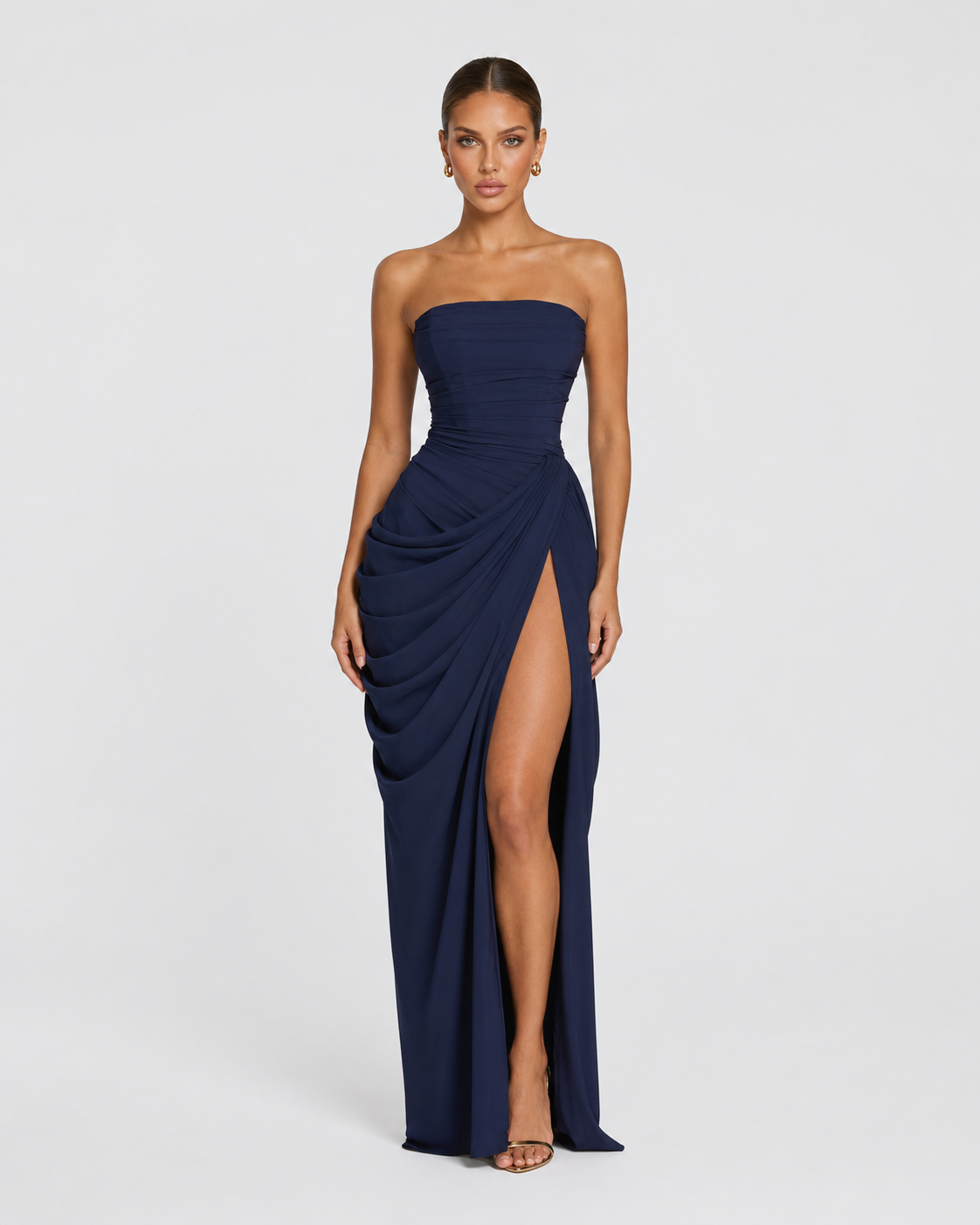 Main Character Drape Abendkleid